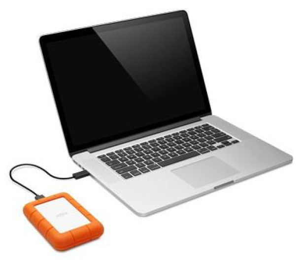 LaCie Rugged Mini 4TB USB 3.2 Gen. 1 Pomarańczowo-Szary - 298291 - zdjęcie 4